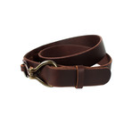 Buffalo Hook Belt // Mahogany (Small - Medium)