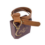 Buffalo Hook Belt // Light Brown (Small - Medium)