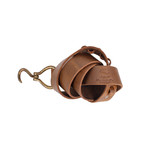 Buffalo Hook Belt // Light Brown (Small - Medium)