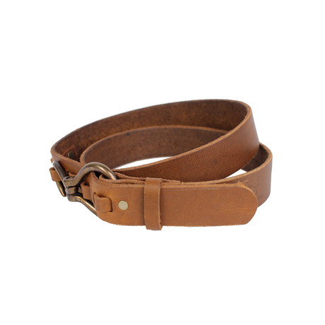 Buffalo Hook Belt // Light Brown (Small - Medium)