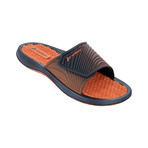 Massage III Sandal // Blue + Orange (US: 10)