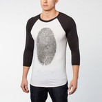 Life's a Game // Winners DNA Raglan // Black + White (S)