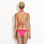 Charlie Bikini // Coral Engineered Scarf Print (XS)