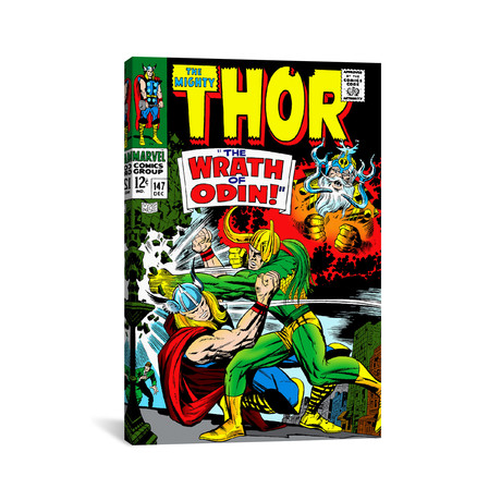 Marvel Comic Book Thor Issue Cover #147 (18"W x 26"H x 0.75"D)