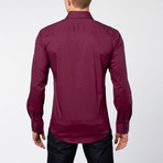 Button-Down Dress Shirt // Burgundy (XL)