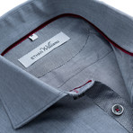Ethan Williams // Button-Down Dress Shirt // Grey Chambray (XL)