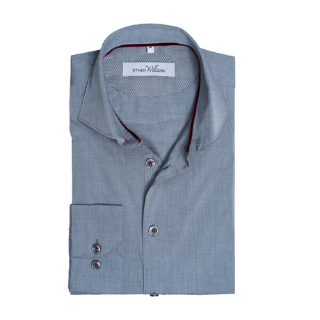 Ethan Williams // Button-Down Dress Shirt // Grey Chambray (S)