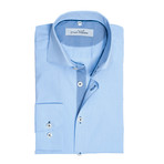 Button-Down Dress Shirt // Light Blue Chambray (L)