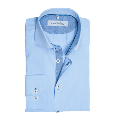 Button-Down Dress Shirt // Light Blue Chambray (S)