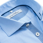 Button-Down Dress Shirt // Light Blue Chambray (L)
