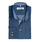 Button-Down Dress Shirt // Washed Denim (XL)