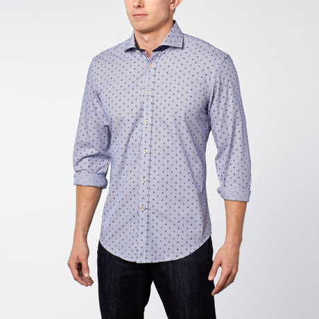 Dress Shirt // Navy Stripe (S)