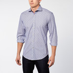 Dress Shirt // Navy Stripe (L)