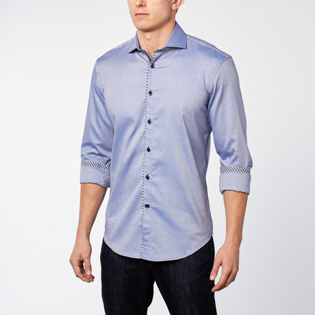 Dress Shirt // Blue + Navy (S)