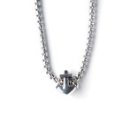 Metal Small Anchor Necklace // Silver