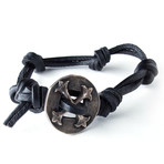 Leather Guard Bracelet // Black