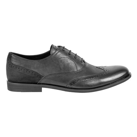 Leather + Nubuck Oxford Brogue // Black (Euro: 40)