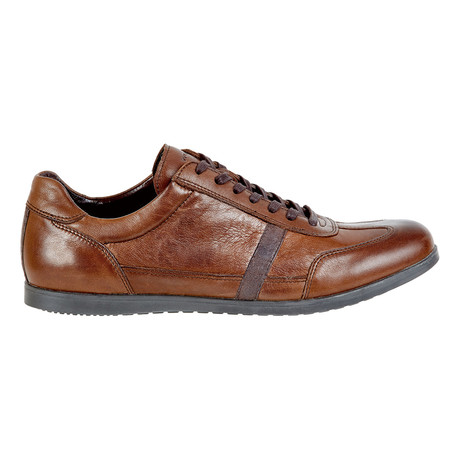 Leather + Velour Leather Sneaker // Brown (Euro: 40)