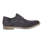 Nubuck Perforated Heel Derby // Black (Euro: 40)