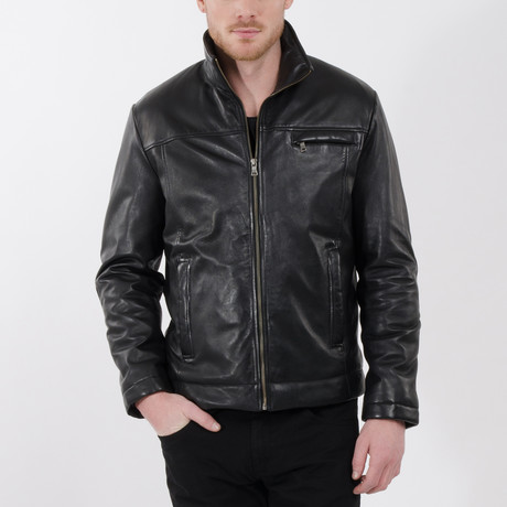 Torra Lamb Leather Jacket // Black (M)