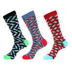 Staircase Socks // Pack of 3