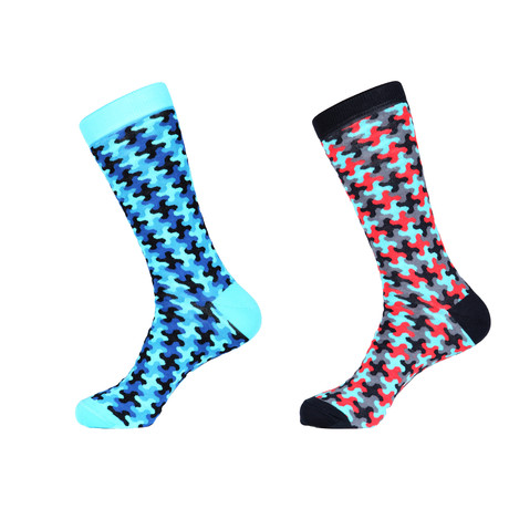 3D Jigsaw Socks // Pack of 2