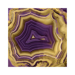 Agate in Purple & Gold II (Paper // 18" x 18")