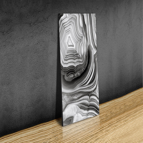 Agate Panel Grey I (Paper // 10" x 30")