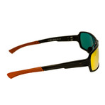 Cosmos Polarized Sunglasses (Black Frame + Red Yellow Lens)