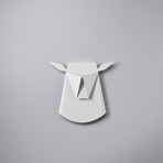 Aluminium Deer Head LED Light // White (Plug)