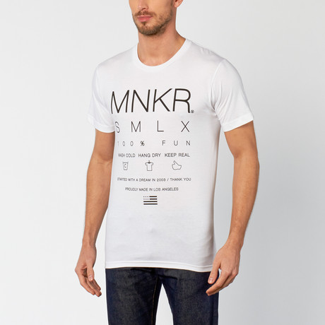 MNKR // Wash Cold T-Shirt // White (S)