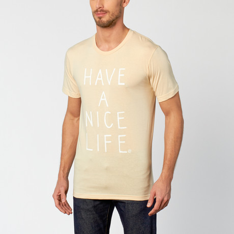 MNKR // Have A Nice Life T-Shirt // Crème (S)