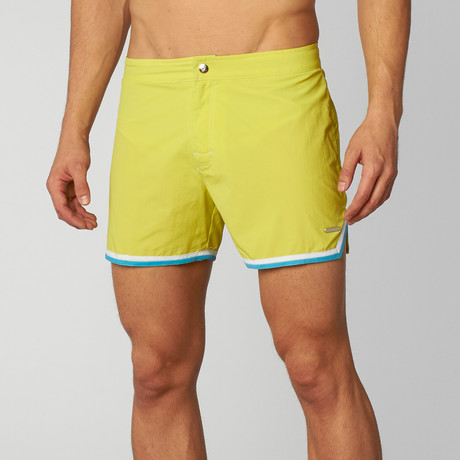 Mykonos 4" Dry Cloth Swim Short // Lime (33)