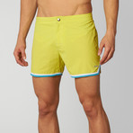 Mykonos 4" Dry Cloth Swim Short // Lime (33)