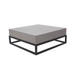 Stone Gloss + Dark Oak Coffee Table