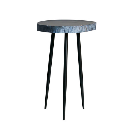 Black Wood Side Table // Large