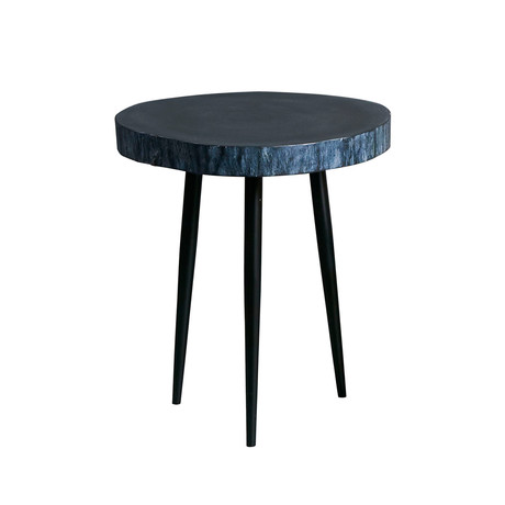 Black Wood Side Table // Medium