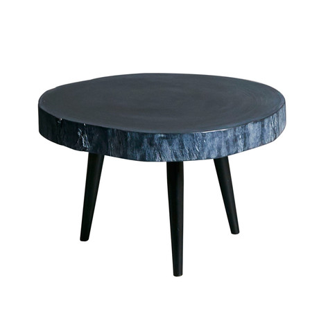 Black Wood Side Table // Small