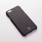 Mercedes Pure Line Hardcase // Black Perforated Leather (iPhone 6/6s)