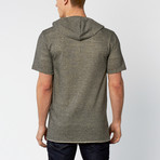 Assassin's Shortsleeve French Terry Hoodie // Light Charcoal (2XL)