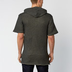 Assassin's Shortsleeve French Terry Hoodie // Dark Charcoal (S)