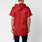 Breezy Poncho // Red (XL)