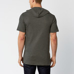 Assassin's Shortsleeve Rib Hoodie  // Charcoal (2XL)