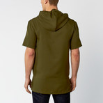 Assassin's Shortsleeve Hoodie // Olive (2XL)