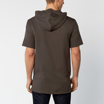 Assassin's Shortsleeve Hoodie // Charcoal (S)