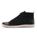 Suede + Leather High-Top // Black (Euro: 45)