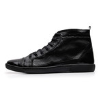 Patent + Smooth Leather Perforated High-Top // Black (Euro: 46)