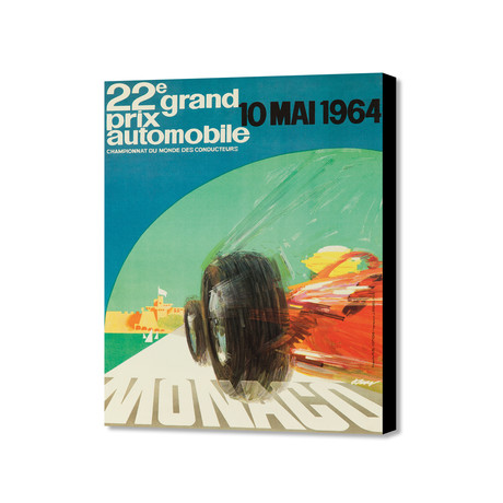 Monaco 10 Mai 1964 (16"W x 20"H x 1.5"D)