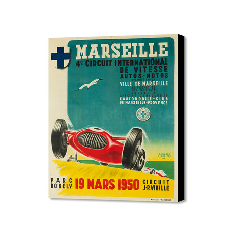 Marseille Mars 1950 (16"W x 20"H x 1.5"D)