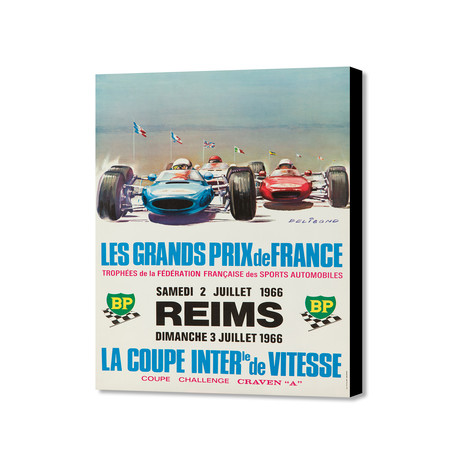 Grand Prix De France 1966 (16"W x 20"H x 1.5"D)